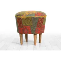 Atelier Del Sofa | Hocker Rug grün Polyester 42x42x42 cm | NADUVI