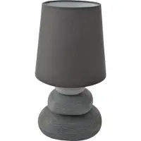 Näve 3045216 Stoff-Tischleuchte ; Farbe: Grau