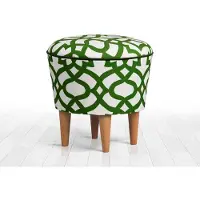 Atelier Del Sofa | Hocker Moos grün Mikrofaser 42x42x42 cm | NADUVI