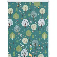Lichtblick Rollo Klemmfix, ohne Bohren, Verdunkelung, Leni - Grün 60 x 150 cm (B x L)