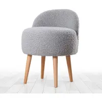 Hannah Home , Rufmee- FLF1152, Grau, Klassische Sitzsäcke, 100% Fauxpelz