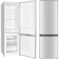 PKM KG240EIX Kühlgefrierkombination 173l, Kühlteil 121 l Gefrierteil 52, silber inox