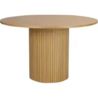 Möbilia Tisch 120x120 cm | runde Tischplatte | B 120 x T 120 x H 75 cm | natur | 32020015 | Serie TISCH