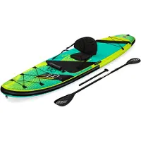 Bestway Hydro-Force SUP Touring Board-Set Freesoul Tech mit Paddel und Kajak-Sitz, 340x89x15cm, 65310
