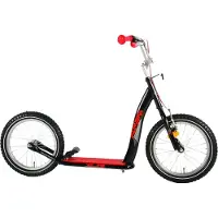 Volare Scooter - Jungen und Mädchen - 16 Zoll - Schwarz/Rot