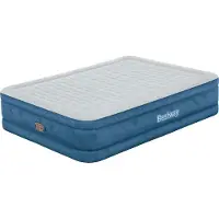 Bestway Fortech Doppelluftbett Snugable Top mit integrierter Elektropumpe 203 x 152 x 46 cm