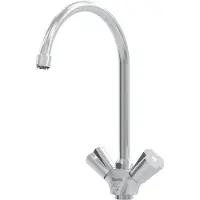 Stiebel Eltron Temperierarmatur WUT-K für offene Warmwasserspeicher/Boiler, Küche, silber, 205615