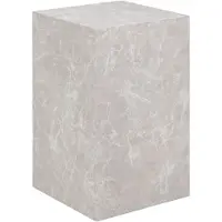 House Nordic Prag Couchtisch Marmor-Effekt, beige, 30x30x50 cm