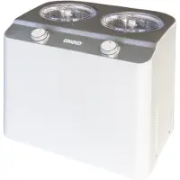 Unold 48830 Eismaschine Doppio mit Kompressor, Eismaschine Selbstkühlend Frozen Joghurtmaschine mit 2,4 Liter Eiscreme Volume