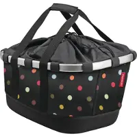 Klickfix Bikebasket GT für den Gepäckträger Universal schwarz/mit Punkten 0304UDO