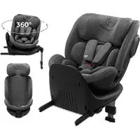 Kinderkraft Autokindersitz "XRIDER 2 i-Size", Baby, grau, Materialmix, Kindersitze Autokindersitz, 360 – drehbarer Kindersitz