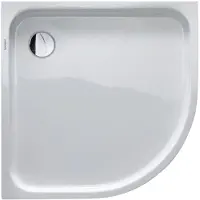 Duravit D-Code Duschwanne, 900x900mm, Viertelkreis, Einbauversion, 720108000000000, Farbe: Weiß