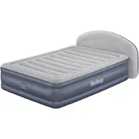 Bestway TriTech Doppelluftbett mit integrierter Elektropumpe & Kopfteil LoungeLux 229 x 152 x 84 cm