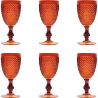 Excelsa Set Von 6 Gläser Diamond plastica 39 cl Orange