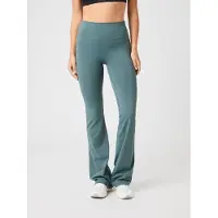 Björn Borg Leggings Flare Tights Damen Balsam Green-XXL