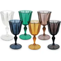 Excelsa set von 6 gläser Country Chic kunststoff 25 cl bunt