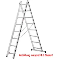 Hymer Alu-Pro, Mehrzweckleiter zweiteilig, 2x12 Sprossen