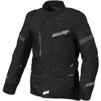 Macna Aspire WP Schwarze Wasserdichte Textiljacke Größe L