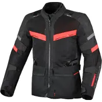 Sonstiges Macna Captane wasserdichte Motorrad Textiljacke, schwarz/rot, 3XL
