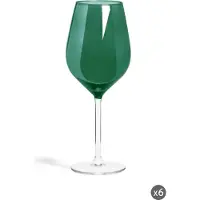 Excelsa Set Von 6 Gläser Color Wine Glas 50 Cl Grün
