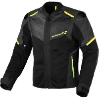 Macna Orcano 2.0 NightEye Motorrad Textiljacke, schwarz/neon, L