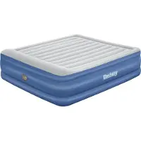 Bestway TriTech Doppelluftbett mit integrierter Elektropumpe 203 x 193 x 56 cm
