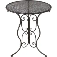 HTI 283064 Runder Gartentisch Tisch Lani aus MetallLine, Farbe: Braun,