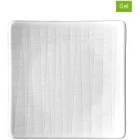 Rosenthal 6er-Set: Dessertteller "Mesh" in Weiß - (L)9 x (B)9 cm - onesize