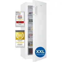 Exquisit Gefierschrank, Tiefkühlschrank, 177 Liter, 4 Gefrierschubladen, 2 Gefrierfächer, 4-Sterne-Gefrieren, GS230-H-050D weiss