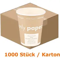 Naturestar Espresso-/Kaffeebecher Papier, braun - 100ml (1000 Stk.) - 1000er Karton"