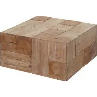 Mendler Couchtisch HWC-A15c, Wohnzimmertisch, Tanne Holz rustikal massiv MVG- 30x60x60cm