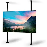 B-Tech BT8390-VESA800F, Flachbildschirm-Montagearm, Schwarz, 200 kg, Wand, 182,9 cm (72"), 106,7 cm (42")