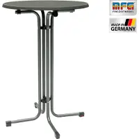 MFG Stehtisch 80 cm klappbar, anthrazit/schiefer, wetterfest