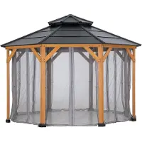 Sunjoy Netz für Zedernholz Gazebo 395cm x 395cm