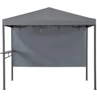 Sunjoy Stoff Whirlpool Pavillon KABRU 2x3 - 220cm x 280cm, grau
