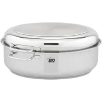 Elo Bella Gusto Bräter aus hochwertigem Edelstahl 18/8, ideal für Weihnachten, 415x330x180 mm, 3-teilig