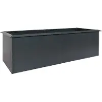 Mendler Hochbeet HWC-N24, Metallhochbeet Gemüsebeet Blumenkasten Pflanzkübel, Schneckenkante 78x250x90cm Eisen 65kg, anthrazit
