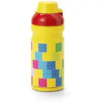 LEGO Trinkflasche Brick Pattern Gelb 390 ml