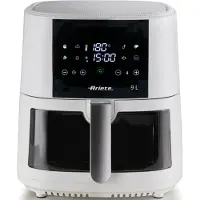 Ariete Heißluftfritteuse 9 L (weiß, 1.500 Watt, Korb 9 Liter, mit Sichtfenster)