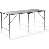 Veba Edelstahl Arbeitstisch aufklappbar 200x80x90 cm (BxTxH), 23100