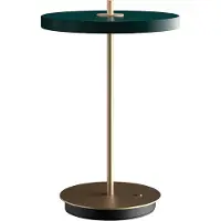 UMAGE Asteria Move Portable Tischleuchte V2 Forest Green - , Asteria Move, dimmbar, Gold / Messing, für Wohnzimmer, Metall, Design