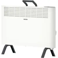Stiebel Eltron neue Elektroheizung engergiesparend, Standgerät CNS 2000 Plus LCD move, 2 kW für ca. 25 m², LC-Display, Wochentimer, Weiß