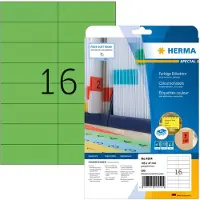 Herma 4554, Grün, Rechteck, A4, Universal, Matte, Laser/Inkjet