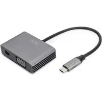 Digitus USB-C 4K 2in1 Mini DisplayPort + VGA Grafik-Adapter
