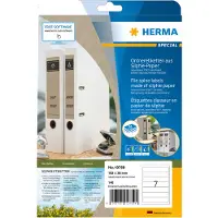 Herma Graspapier Ordneretiketten A4