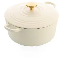 BK Bräter Bourgogne Schmortopf Cream White 24 cm