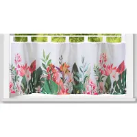 Weckbrodt Scheibengardine "Arabella" Schlaufen 1 Stk. tlg. Voile, halbtransparent, bedruckt, HxB 45x120cm, Gardine, Store