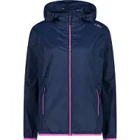CMP Damen Regenjacke Pack Pocket mit Kapuze blau 40