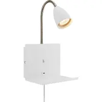 Markslöjd Cuarto Wandleuchte White , Cuarto, Weiß, für Schlafzimmer, Metall, Modern