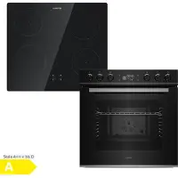 Klarstein ControlSync Backofen Mit Induktionskochfeld - 72L Einbaubackofen, 9 Kochfunktionen, Digitaler Timer, Kindersicherung, Kochfeld 4 Zonen Mit Booster, Schwarzes Glas,